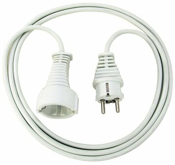 Cable de plastico 2m blanco H05VV-F 3G1,5