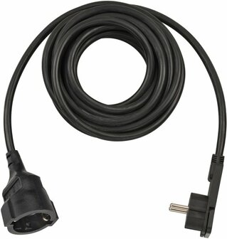 Cable de plastico con pestanas&nbsp;5m H05VV-F3G1,5 negro