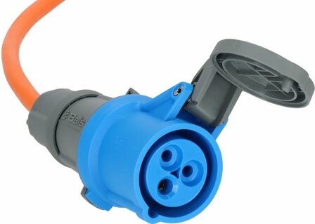 Cable alargador CEE IP44 para camping maritimo 25m H07RN-F 3G2,5 naranja CEE 230V 16A enchufe y acoplamiento