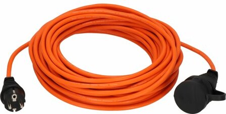 Cable de extension IP44 20m AT-N05V3V3-F 3G1.5 naranja