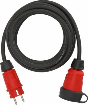 Cable de prolongacion VN 1110 IP44, 5m negro H07RN-F 3G1.5
