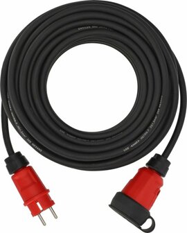 Cable de prolongacion VN 2100 IP44, 25m negro H07RN-F 3G1.5