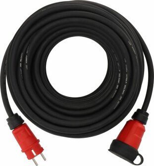Cable de prolongacion VN 2200 IP44, 25m negro H07RN-F 3G2.5