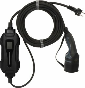 Cargador portatil EV tipo 2 contacto de proteccion 2,3KW con cable de 8m