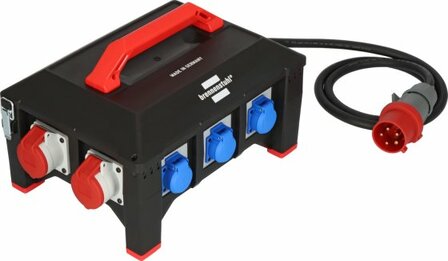 Professional Distribuidor de potencia de goma BSV 5-32A FI 2m H07RN-F 5G6,0 1x CEE32A+2x16A, 6x230V