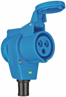 CEE angulo de acoplamiento 230V 16A IP44 - 1x 230V 16A, 1x 230V CEE 16A 3-polig