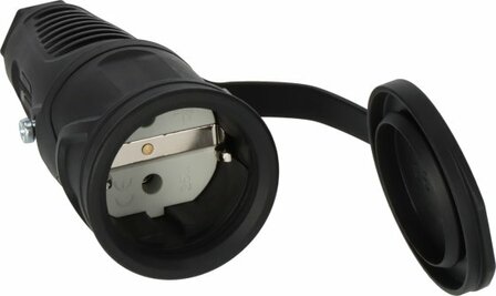 Contacto de tierra acoplamiento de goma 230V 16A IP54