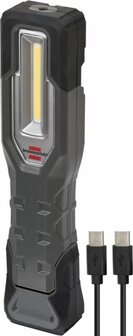 Lampara portatil con bateria y LEDs HL 1000 A, IP54, 1000+200lm