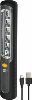 Lampara portatil LED HL 300 AD con bateria 300lm, con dinamo, gancho, iman, USB