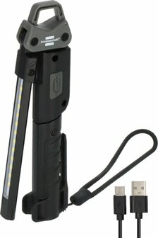 Lampara de mano LED recargable HL 400 AC, 400lm + spot 120lm + espalda 200lm