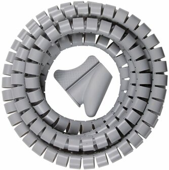 Tubo corrugado espiral L  2,5m dia  20mm gris