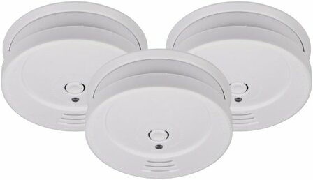 Detector de humos SET, 3x RM C 9010 con bateria reemplazable