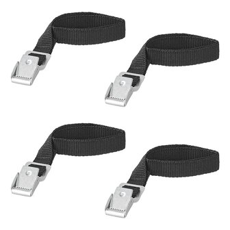 Correas de amarre con hebilla de metal de 18 mm a 40 cm (juego de 4)