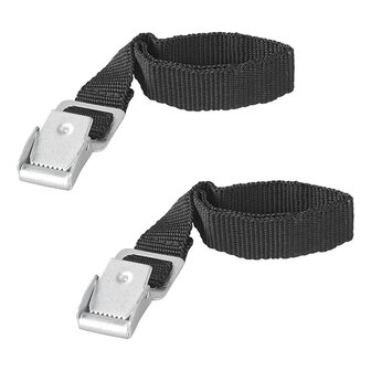 Correas de amarre con hebilla de metal de 18 mm a 30 cm (juego de 2)
