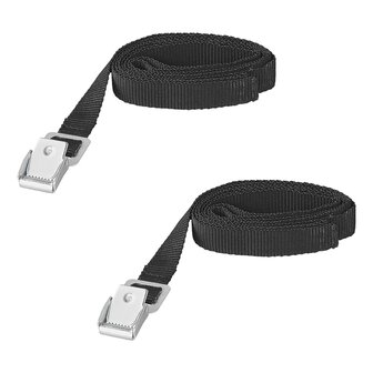 Correas de sujecion con hebilla metalica de 1 8 a 150 cm (juego de 2)