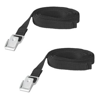 Correas de amarre con hebilla de metal de 18 mm a 200 cm (juego de 2)