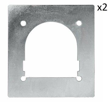 Placa de apoyo para argolla de sujecion individual x2 piezas