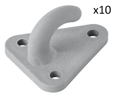 Gancho de cuerda de plastico 45x39mm x10 piezas