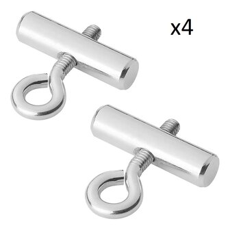 Riel de toldo de tapon, conjunto de 4 piezas