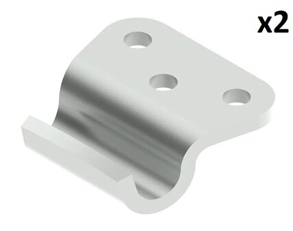 Contraparte para cerradura de tension x2 stuks