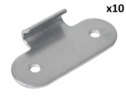 Contraparte para cerradura de tension x10 piezas