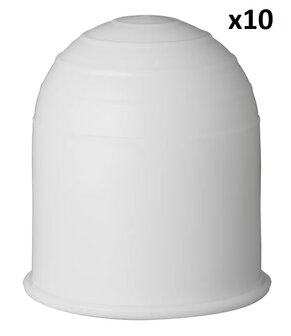 Funda en blanco para bola de remolque x10 piezas