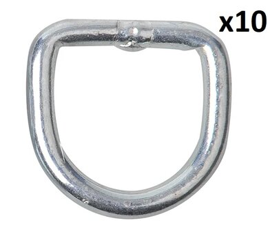 Anilla en D 10 mm x10 unidades
