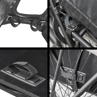 Alforja doble para bicicleta 40L impermeable