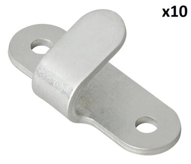 Gancho metalico 65x27 mm curvado x10 piezas
