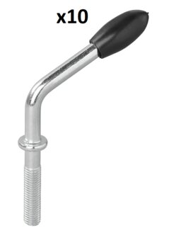Husillo para abrazadera de rueda jockey 48 mm x10 unidades