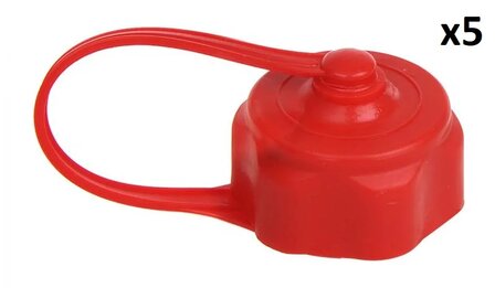 Tapon con correa para bidon de 5L y 10L x5 piezas