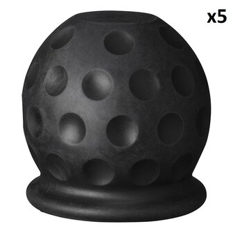 Tapa de barra de remolque Pelota de golf negra x5 piezas