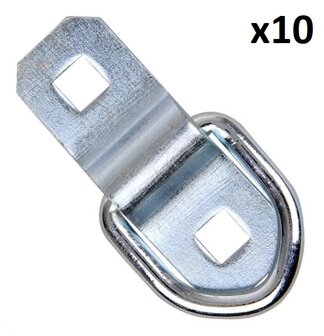Argolla de amarre 2 piezas 6 mm x10 unidades