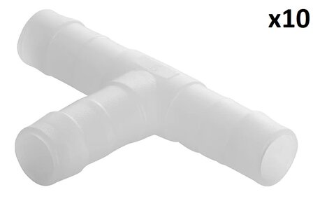 Racor en T para manguera 12 mm x10 unidades