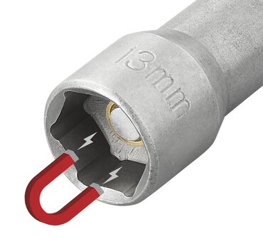 Adaptador de 13 mm con iman para taladro inalambrico x5 piezas