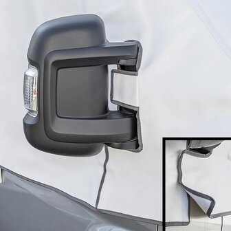 Cubierta de ventana blanca para Fiat Ducato X250 desde 06-2006 hasta 2014