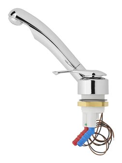 Grifo mezclador ceramico Samba diametro 39 mm cromo x5 unidades