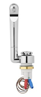 Grifo mezclador ceramico Samba diametro 39 mm cromo x5 unidades