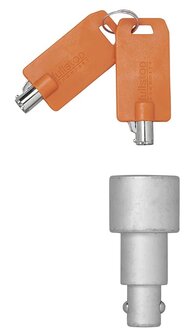 Cerradura con llave para cepo de rueda Nemesis Ultra