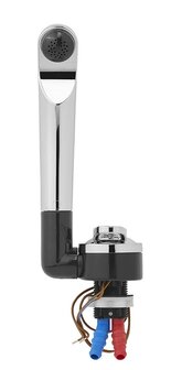 Grifo mezclador ceramico Deluxe di&aacute;metro 27 mm cromo/negro x5 stuks