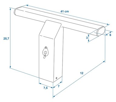 Cerradura de enganche para vehiculos comerciales