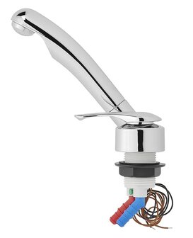 Grifo mezclador ceramico Samba diametro 33 mm cromo x5 unidades