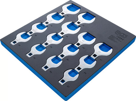 Juego de llaves de boca hexagonal abierta (crowfoot) 12,5 mm (1/2) 14 piezas