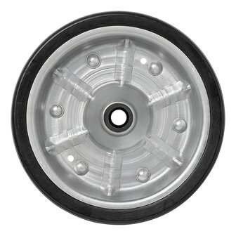 Neumatico para rueda jockey con llanta metalica grande y neumatico de goma 220 x 65 mm, 500 kg