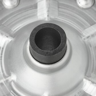 Neumatico para rueda jockey con llanta metalica grande y neumatico de goma 220 x 65 mm, 500 kg