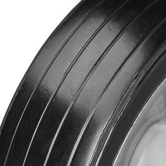 Neumatico para rueda jockey con llanta metalica grande y neumatico de goma 220 x 65 mm, 300 kg