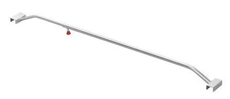 Arco de aluminio extensible 108&ndash;146 cm para lona de remolque