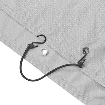 Funda protectora gris para 2 bicicletas (ripstop)