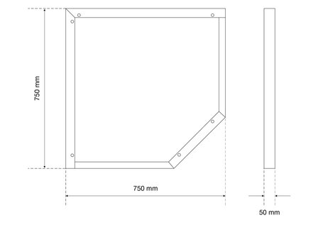 Base para cajoneras y armarios de taller altura ajustable elemento esquinero