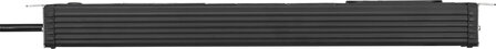 Regleta 2 tomas negra 3 m H05VV-F 3G1,5 formato 19